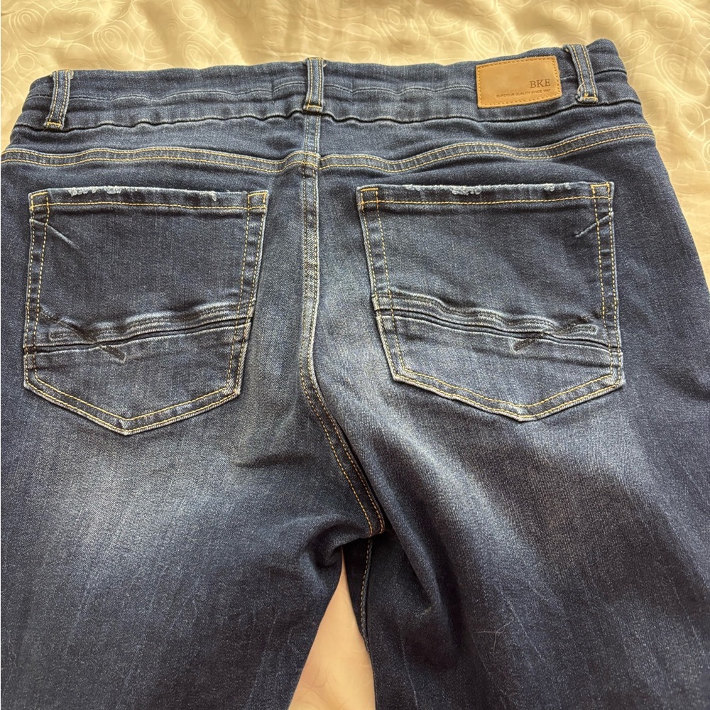 BKE Women's Skinny Jeans - Dark Blue